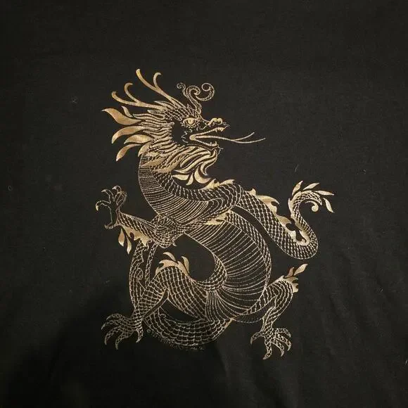 vintage early 90s Single Stitch Dragon tee - Picture 2 of 4
